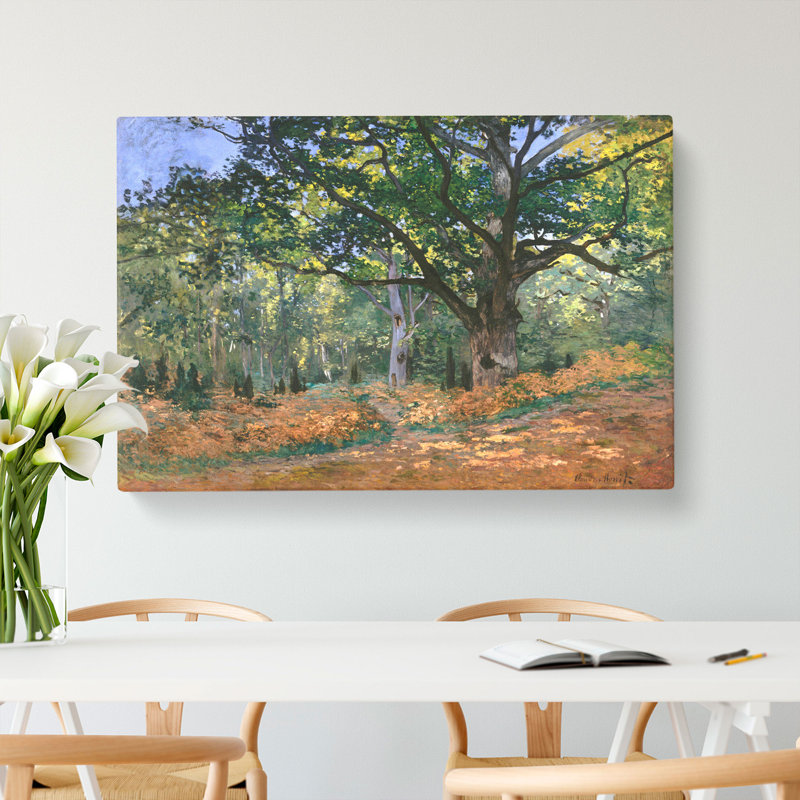 The Bodmer Oak Tree by Claude Monet - Wrapped Canvas, 35cm H x 50cm W x 3cm D