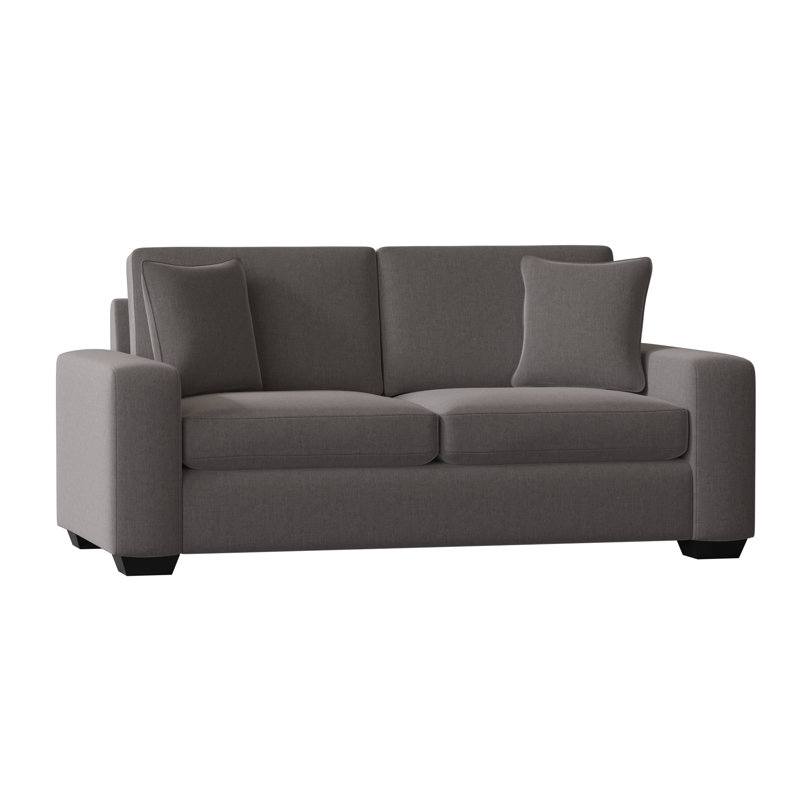 Anastase Upholstered 79'' Sofa, Espresso, Entice Mist