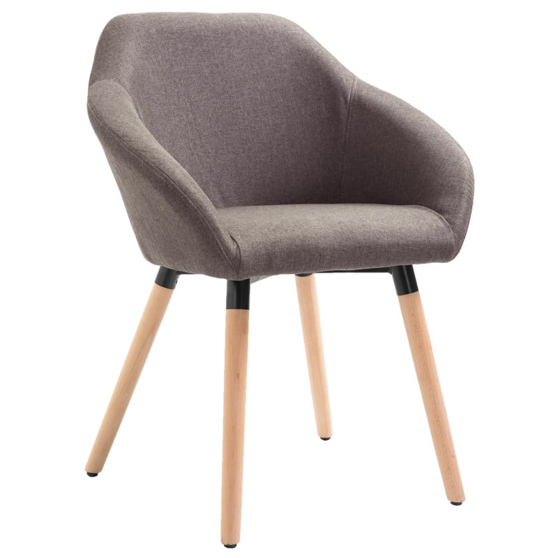 19.7'' H Fabric Upholstered Armchair, Taupe
