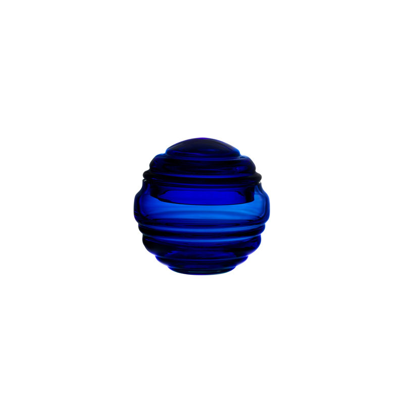 Nest Lead Free Crystal Jar, Cobalt Blue, 90mm
