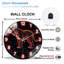 Horloge murale néon tigre 12 po