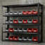 Étagères de rangement robustes en métal pour garage, support de rangement réglable de 48 po x 24 po x 72 po avec capacité de charge totale de 1650 lb, étagère de rangement sans boulons antirouille pour garage-101433710-101433708