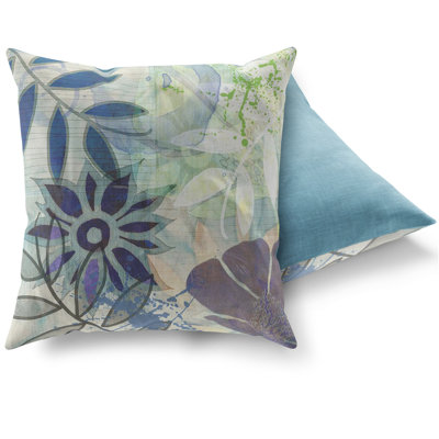 Floral Outdoor Throw Pillow