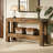 63" Console Table, Farmhouse 2-Tier Entryway Table Sofa Table