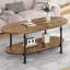 Table basse ovale unique de 47,2 po-1708549003