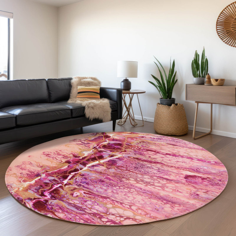 Hintzen Outdoor Rug, Round 8'