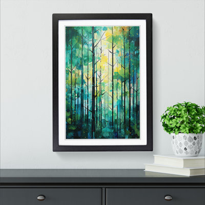Forest Abstract No.4 Framed Print