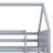  Heddo Twin Over Twin House Floor Bunk Bed Frame-988197642