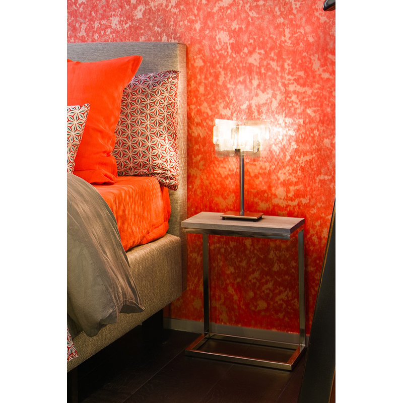 Table Lamp, 13.7" H x 7.5" W x 7.5" D