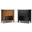 Warm Shaker 24"W Solid Wood Transitional Nightstand With Drawers And Open Shelf-328047973