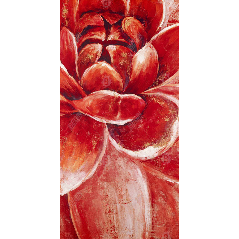 Red chrysanthemum - 15.75"x31.50" Desk mat