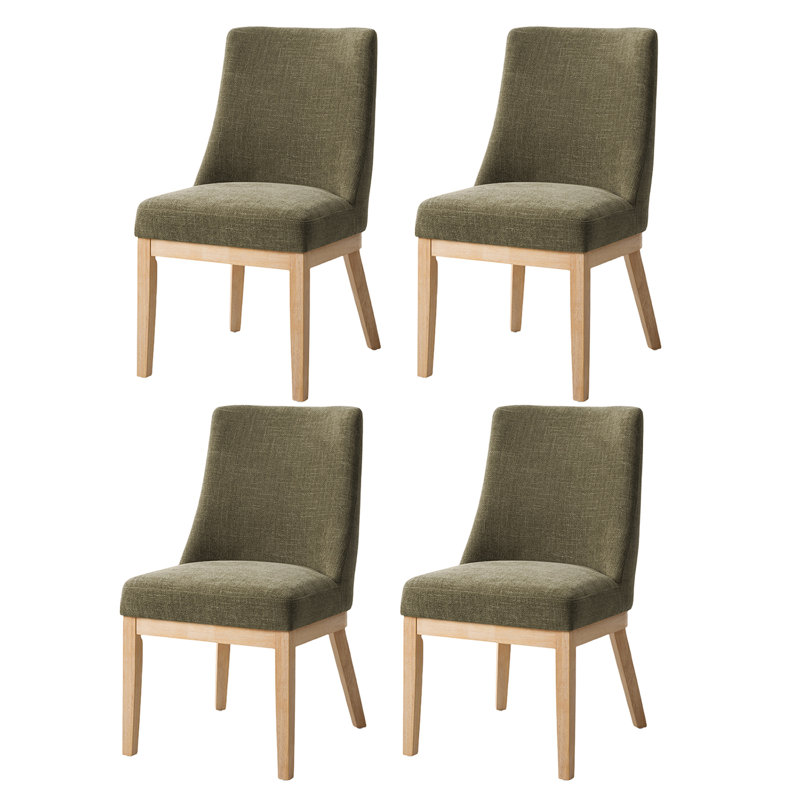 Chaise en bois massif Albertina Farmhouse, 4, Moss