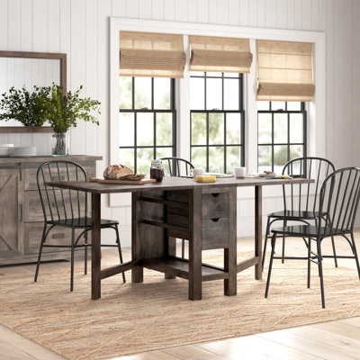 Radhya Extendable Acacia Solid Wood Dining Table