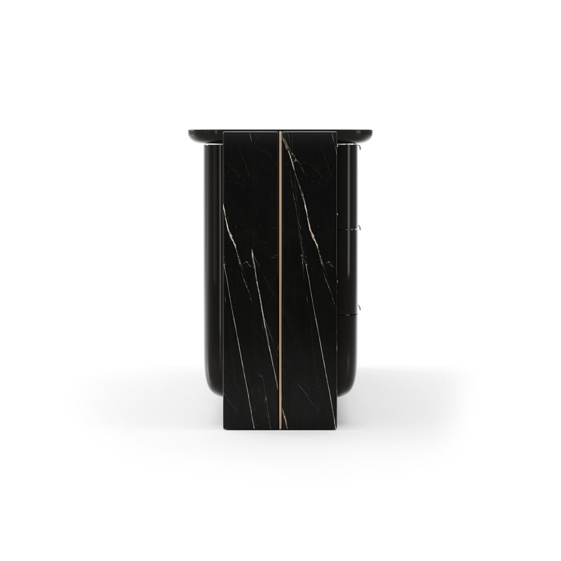 Overlap 6 - Drawer Dresser, Piano Black