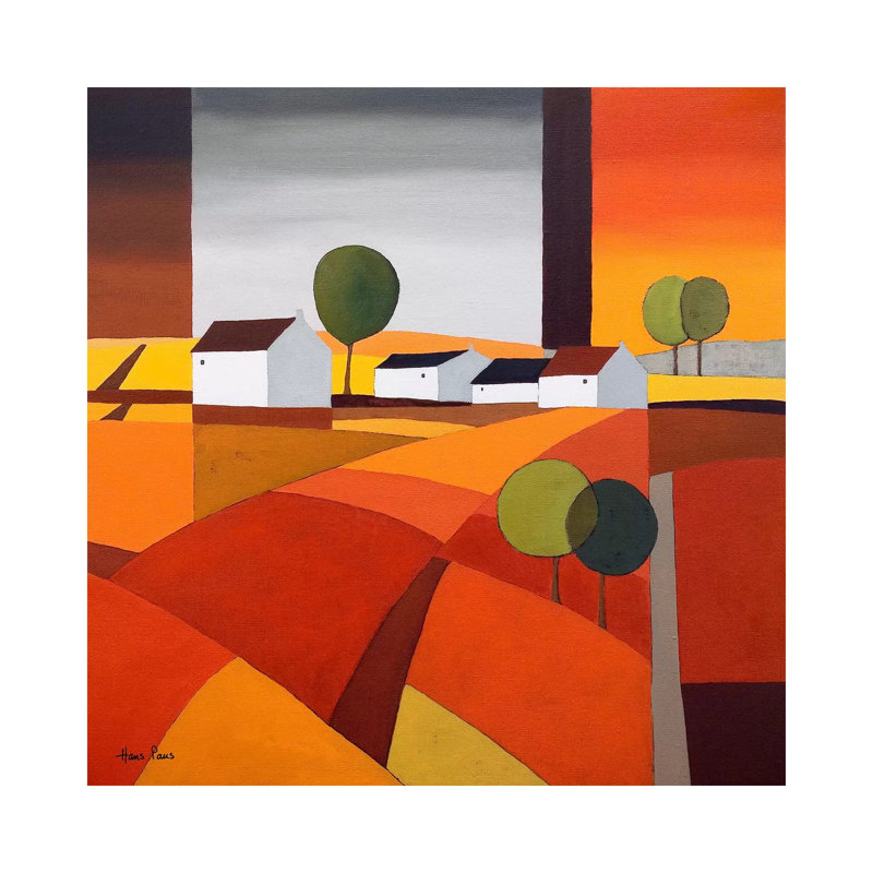 Hamlet IV by Hans Paus - Wrapped Canvas Print, 30.48 cm H x 30.48 cm W