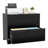Maniram 35.43'' Wide 2 -Drawer Farmhouse Lateral File Cabinet, Wood Filing Cabinet for Home Office, Large File Storage Printer Stand for A4/Letter Size Files, with Anti-tilt Mechanism-77374085