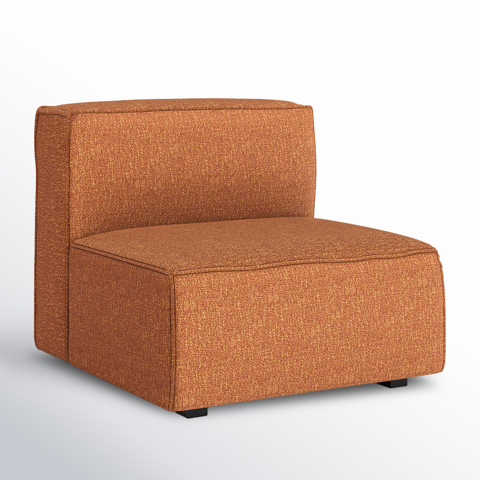 Shonnard Upholstered Slipper Chair, Bjorn Rust Performance Twill