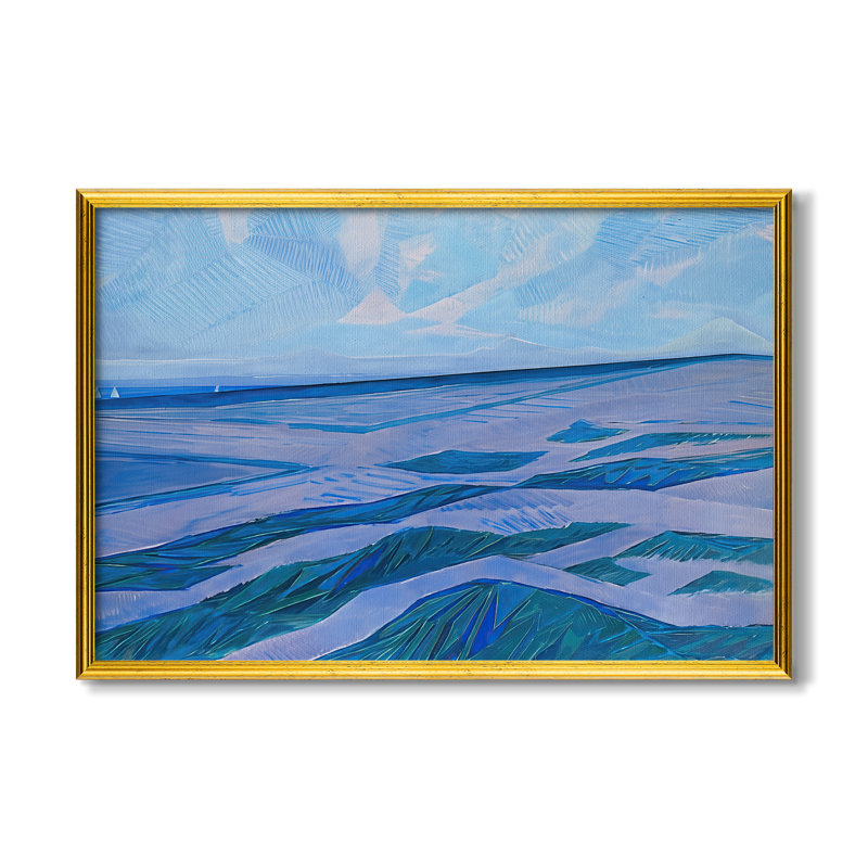 «Dune Landscape», 1871 - Piet Mondrian - Toile encadrée sur mesure, 24x34 INNER SIZE, Framed Canvas