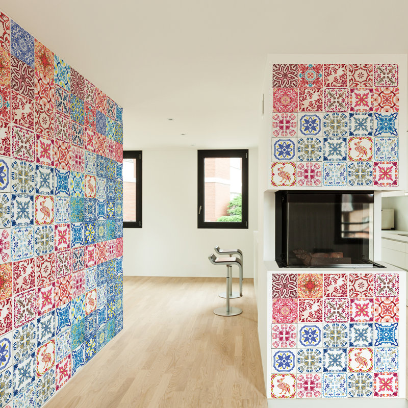 15cm W x 15cm L PVC Peel and Stick Mosaic Tile