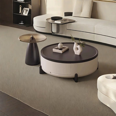 Table basse ronde de luxe légère