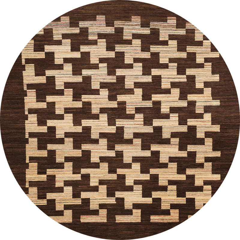 Tapis abstrait moderne 1624, Rond 6 pi