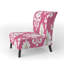 Fauteuil de chambre rembourré White Flower Ikat