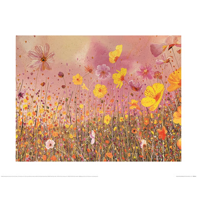 Cosmos Flower Meadow 1 Piece Painting