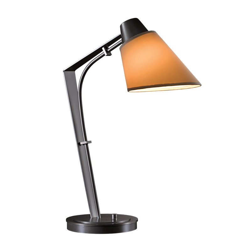 Reach 21.9" Desk Lamp, Flax, Dark Smoke