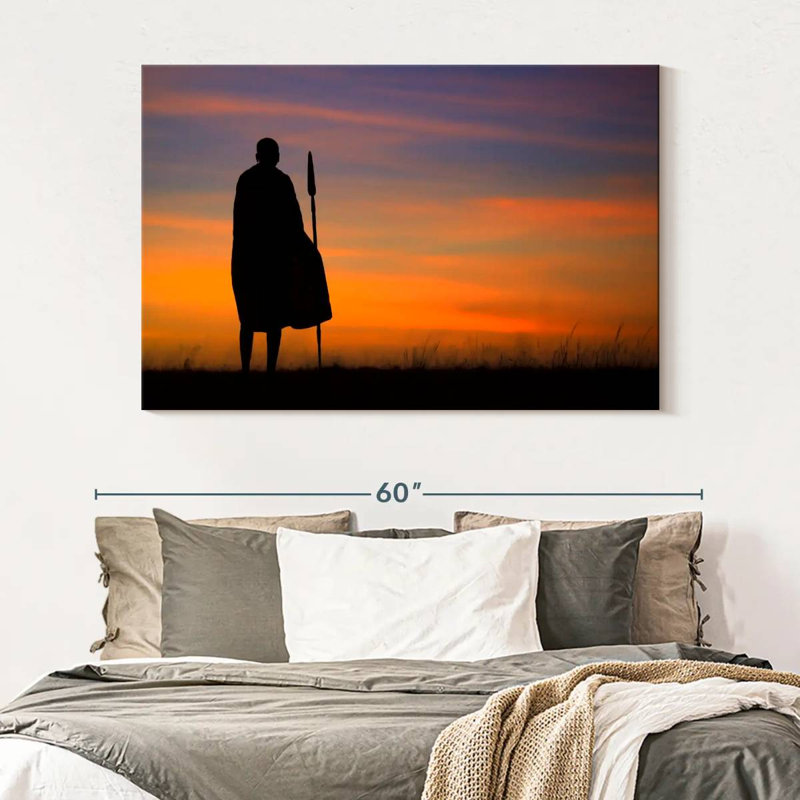 Leisha African Warrior, 34" H x 51" W