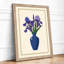 Iris Arrangement Botanical - Framed Print-1096494437-1096494438