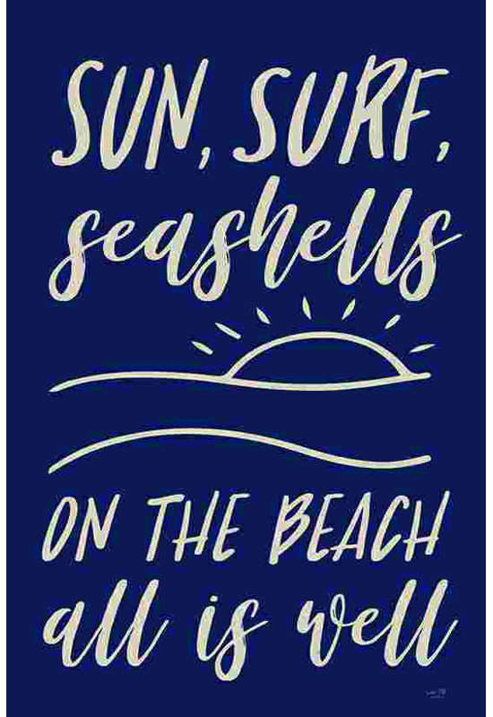 Soleil, surf, coquillages 2886235, H 36 po x l 24 po