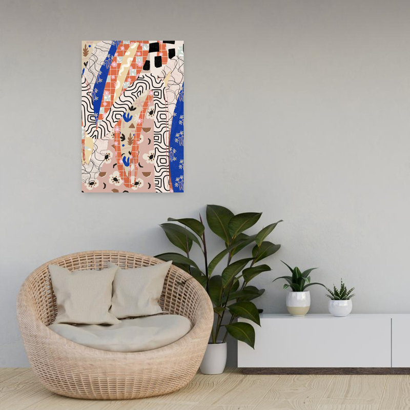 Art contemporain, art contemporain abstrait, H 24 po x l 16 po