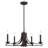Dedham 5 - Light Steel Dimmable Chandelier-22375498