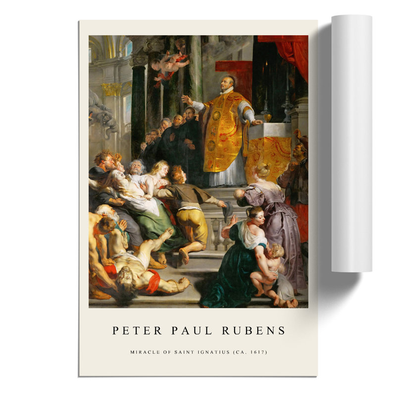 Miracles by Peter Paul Rubens - No Frame Print, 30cm H x 21cm W x 0.1cm D