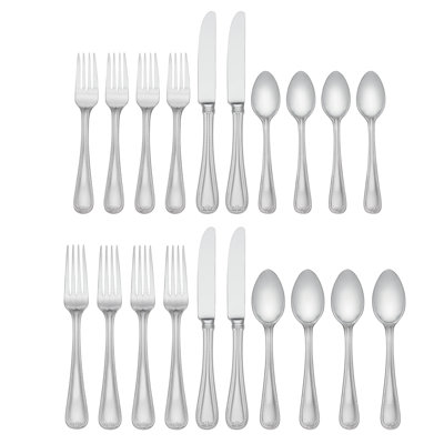 20 Piece 18/10 Stainless Steel Flatware Set, Service for 4