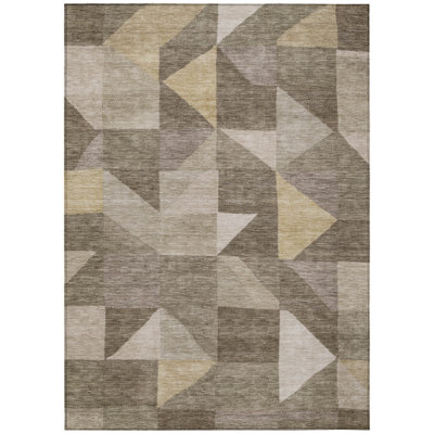 Machine Washable Indoor/Outdoor Jourdan ACN2373 Geometric Rug