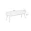 Banc rembourré en bois massif brun-1121743079