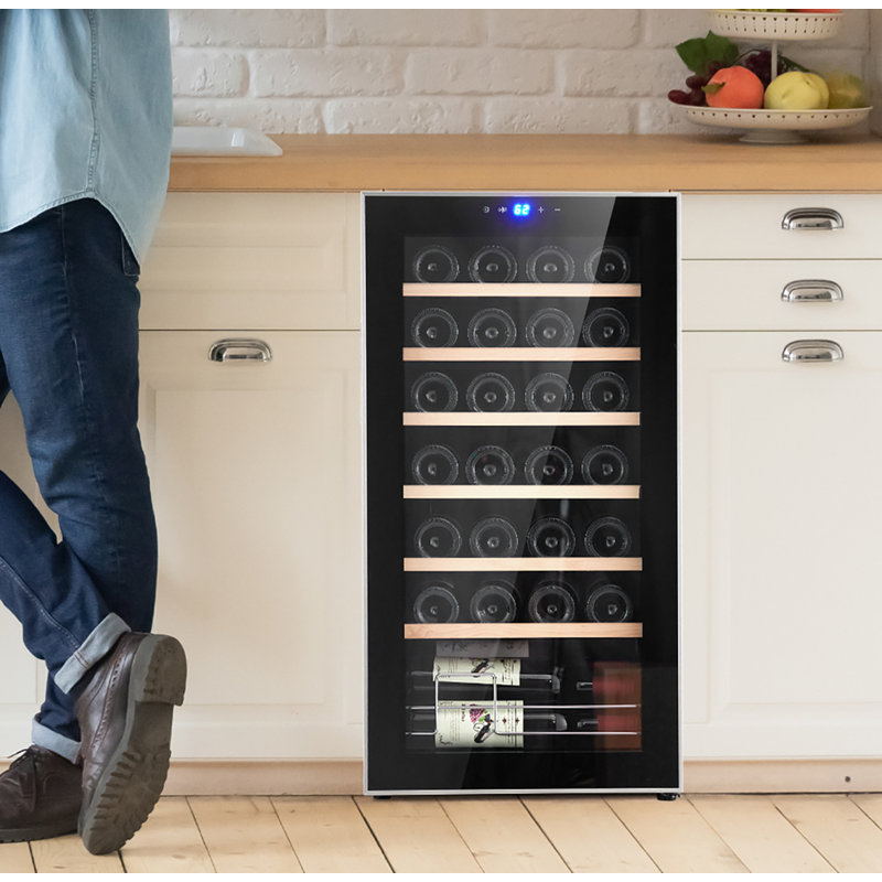Refroidisseur à vin, réfrigérateur à vin à compresseur autoportant