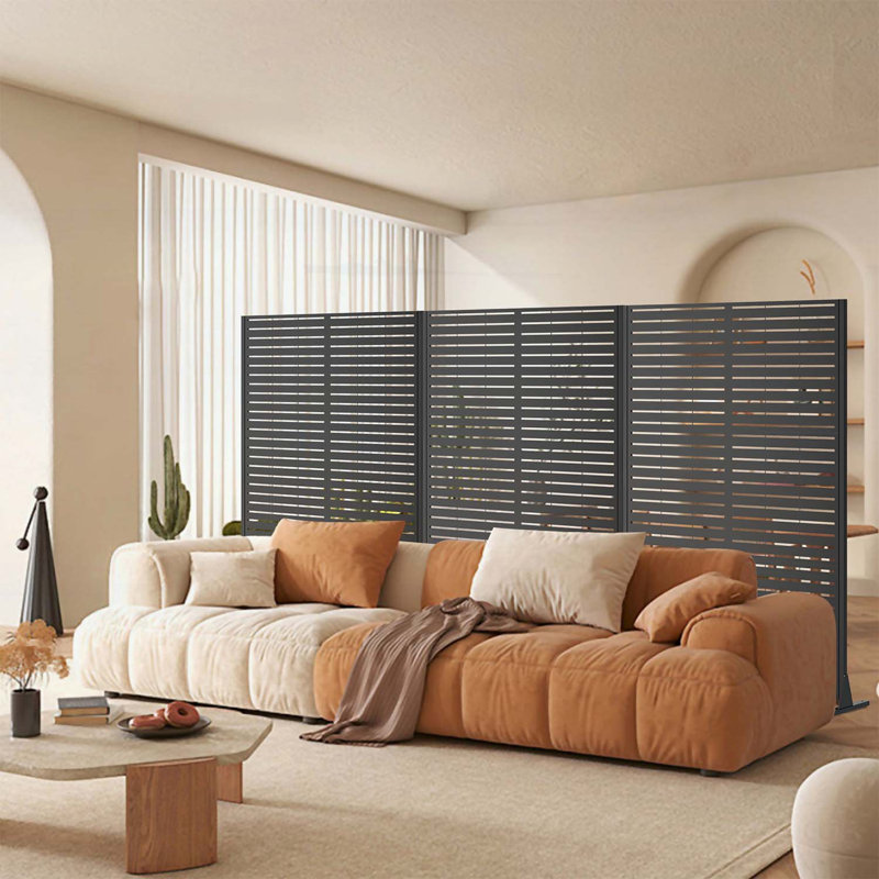 Metal Privacy Screen for Outdoor Freestanding