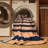 Machine Washable Horizontal Stripes Gray Area Rug-1667995016