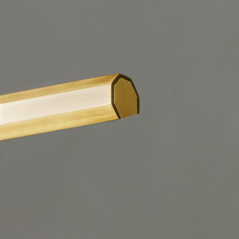Plural Dimmable LED Wall Mounted Picture Light, Natural Brass
