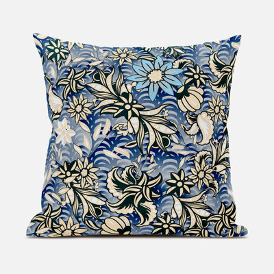Floral Square Throw Cushion