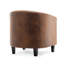Kathey Upholstered Microfiber / Microsuede Barrel Chair
