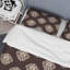 Brown Damask Polyester Damask Duvet Cover-1263521209
