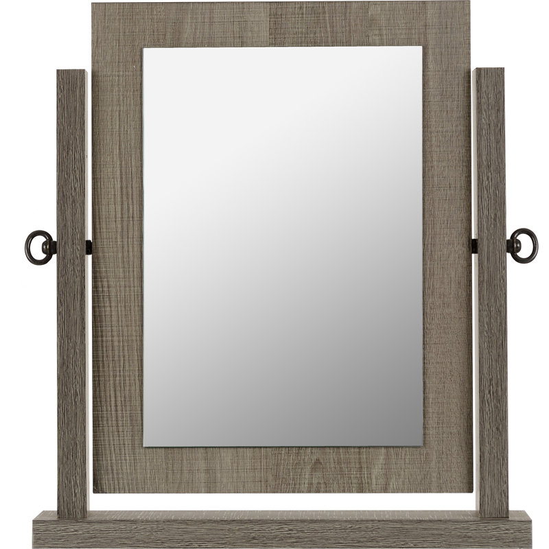 Kelton Framed Freestanding Dresser Mirror, Grey