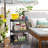 Slim Rolling Storage Cart, 3 Tier Storage Organizer Utility Cart Mobile Shelving Unit-393577963-393577972