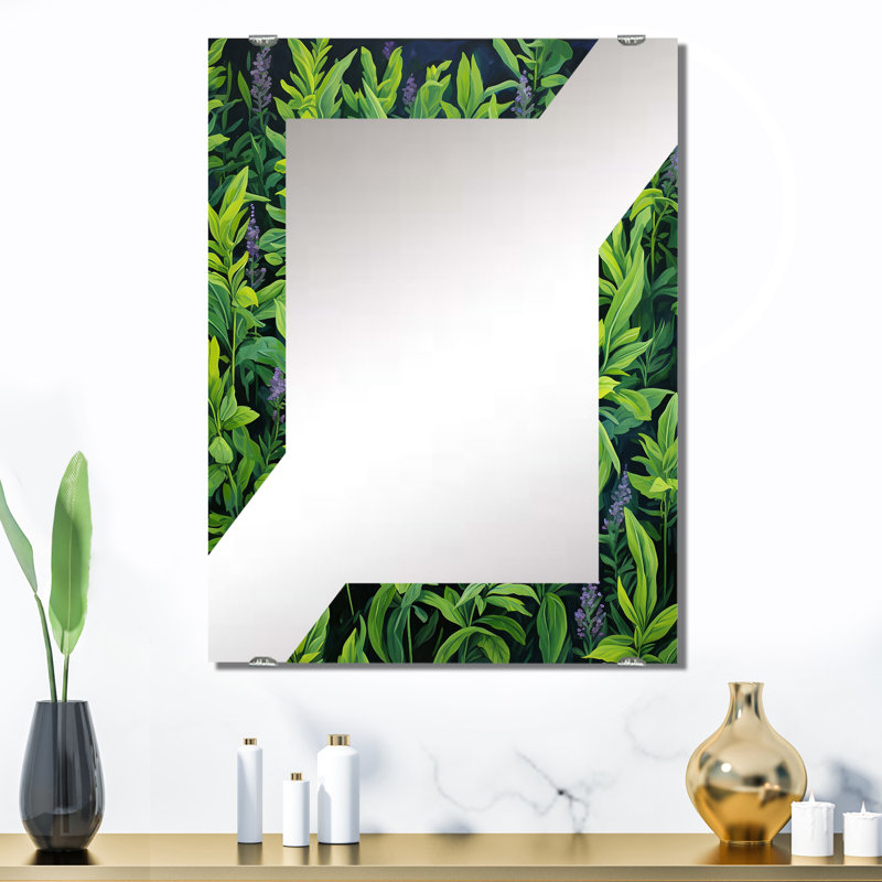 Sebnem - Miroir Herbes, décoration murale MIR134447, 32 po x 24 po