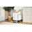 16 Inches Upholstered Ottoman Footstool-468073227