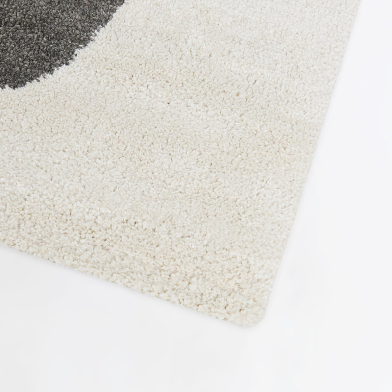 Tapis moderne gris / gris anthracite Gruen, Rectangle 5 pi 3 po x 7 pi