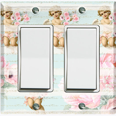 2 - Gang Toggle Light Switch Standard Wall Plate
